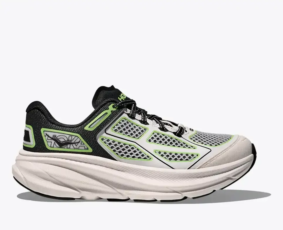 HOKA Clifton One9 Black White Green
