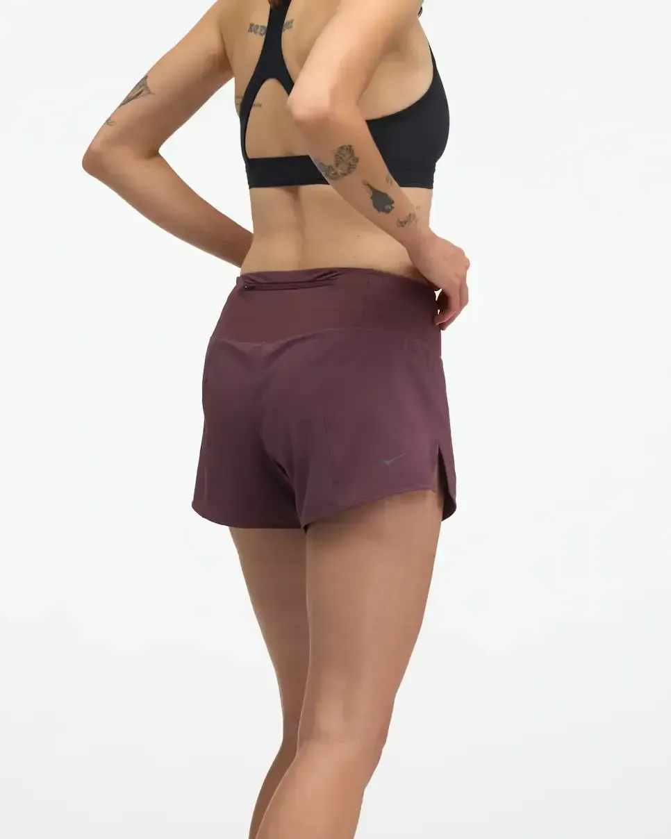 HOKA Glide Short MR 3.5” Brief Deep Mauve (Women's)